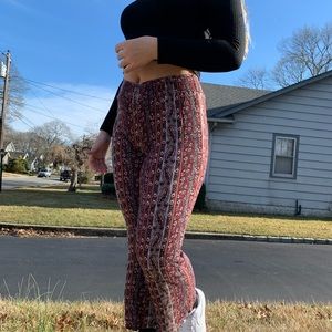 Flowy patterned pants